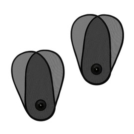 lekiliky 2PCS Car Side Windows Shades, Sunscreen Anti-glare Door Side Sunshade, Adjustable Suction Cup Baby Sunshade, Universal for Driver/Passenger/Rear Windows (Black)