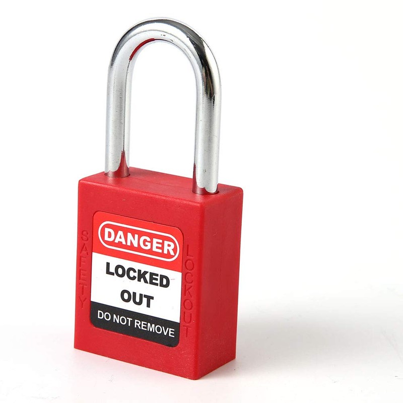 POFET 2PCS 38mm / 1.5inch Lockout Tagout Locks, Safety Padlock,Plastic