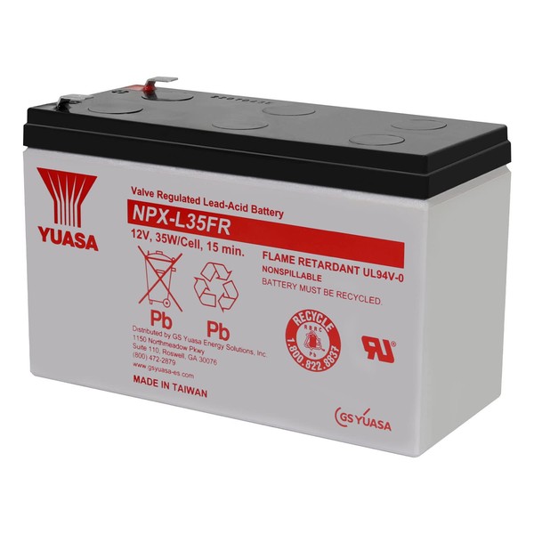 Yuasa NPX-35FRF2 12V 8.5Ah High Rate AGM Battery (Flame Retardant)