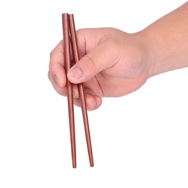 Chinese Wooden Chopsticks. 5pairs Reusable Durable Wood Chopsticks for Home Kitchen Hotel Dishwasher Safe 7.09 Inch/18 Cm(18cm)