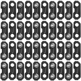 CustomyLife 20 Sets 3/8in Chainsaw Chain Repair Joining Link for 3/8-LP Type 91 Master Link Tie Straps Stihl 61P 63P Windsor 43R 50R Woodland 34LP 30LP 30LR Carlton N4C N1C-Black