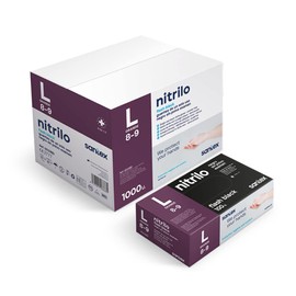 Santex Nitrile Gloves S/Powder Black T/Large G