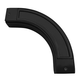 ZSHINE Curtain Single Tracks Heavy-Duty Curtain Rails 90 Degree Connector for Living Room Bedroom Room Divider (Black)