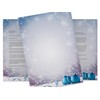 Christmas Letter Paper Set, Christmas Baubles in the Snow, 50