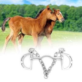 HEEPDD Broca de Kimberwicke de Acero Inoxidable con el Rodillo de Boca de masticación Boca de Puerto de Cadena Baja Puerto(125mm) Brocas con Espiga SDS