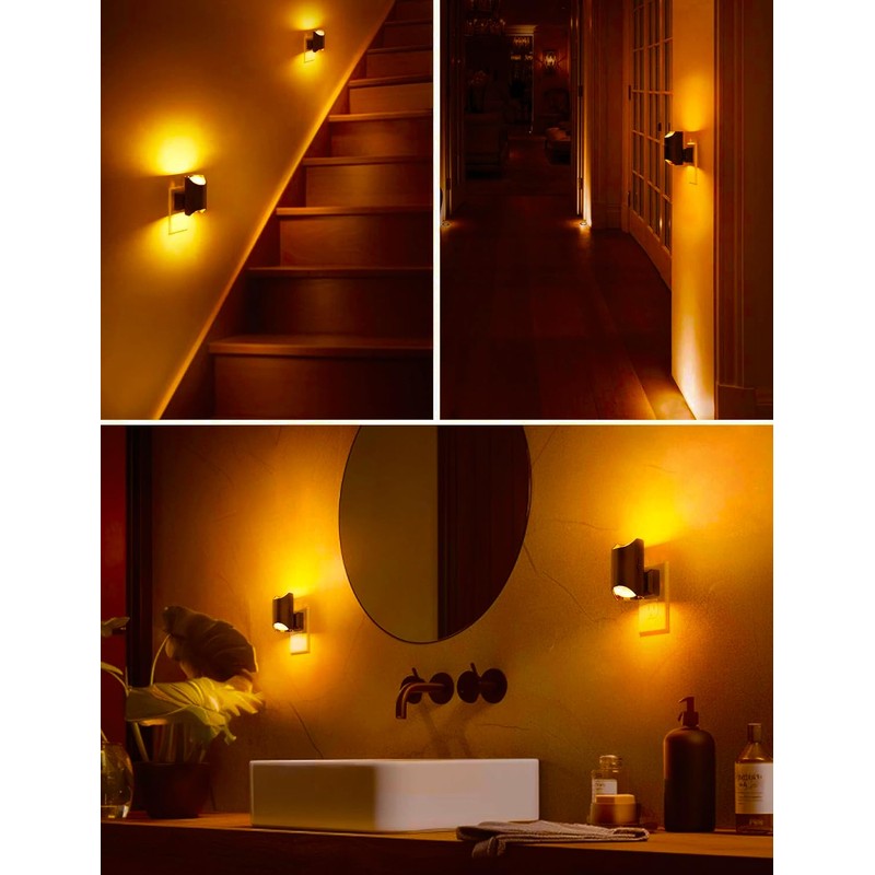 L LOHAS LED Night Light, Amber Night Light, Dimmable Night