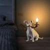 CHABEI Modern Resin Carved Dog Table Lamp,Desk Lamp,Floor Lamp,Animal Lamp,Bedside
