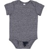 Rabbit Skins Infant Harborside Mélange Jersey Short Sleeve Lap Shoulder