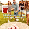 Beer Pong Cups Set with Funny Challenges - Includes 20