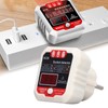 Fydun Socket Tester, LCD Digital Display, Phase Detector, Ground Wire,