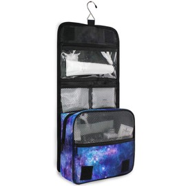Hanging Travel Toiletry Bag Nebula Gas Cloud Deep Outer Space Kit Makeup Case Cosmetics Organizer for Men Women by domook