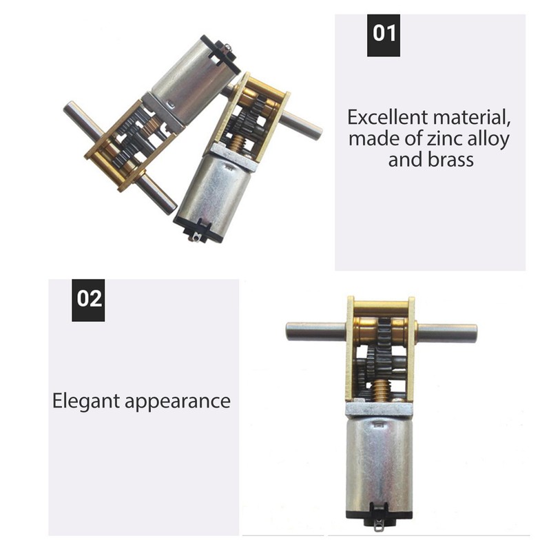 Double Shaft Worm Gear Motor DC12V 381RPM Micro DC Gear