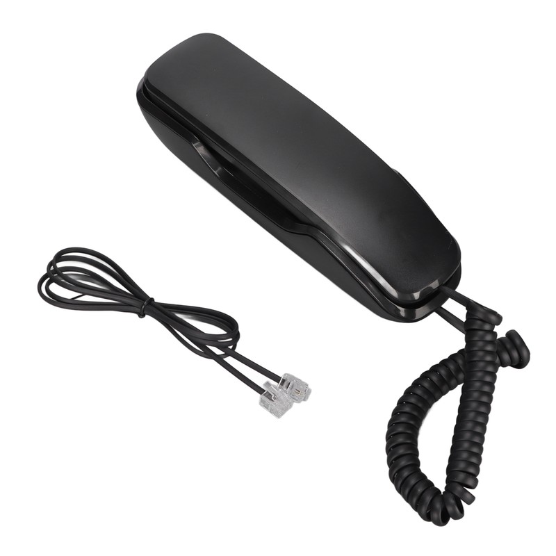 Wall Mounted Phone Redialing Mute Function Corded Telephone for Home