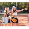 Pickleball Sling Bag Organizer with Paddle and Ball Compartments, Fence