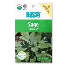 Back to the Roots - 100% Organic Seed Packet - Sage 'Common' 140mg