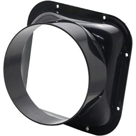 AllBright Straight Pipe Flange Duct Connector Hose Flange Exhaust Duct Ventilation System Exhaust (150mm)