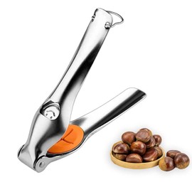 Chestnut Opener, TJ POP Stainless Steel Chestnut Cracker, Multifunctional Walnut Opener Kitchen Tool
