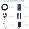 KXLife Black Flexible Ceiling Mount Curtain Track (20 ft), Hospital