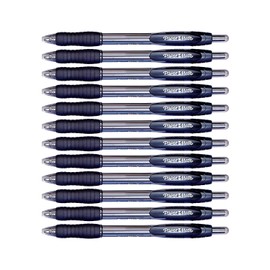 Paper Mate Profile Retractable Ball Point Pen, 1.4mm, Bold Point, Pack of 12 (Black)