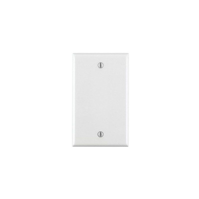 Leviton 1-Gang No Device Blank Wallplate, Standard Size, Thermoplastic Nylon,