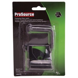 Rocky Mountain Goods Gate Latch – Black Heavy Duty Outswing Gate Latch with Self-Latching Finger Tip Release – Powder-Coated Black Steel – 3/8 in Bolt Head, 2 in Bolt Length – Includes Screws