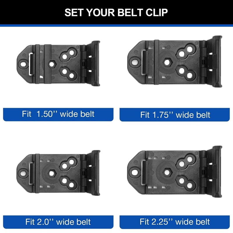 Kydex Handcuff Holster with 9/.40 Double - Stack Holder Combo