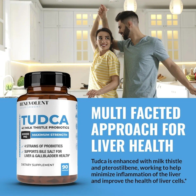 Tudca 2000 Mg Con 90 Caps Limpieza Y Detox Hecho