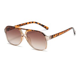 Ridering Retro Square Sunglasses for Women and Men Vintage UV400 Classic Large Double Bridge Sun Glasses Aviator Sunglasses