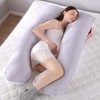 SHANNA Pregnancy Body Pillowcase, Cotton U Shape Maternity Pillowcase 80