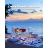 Amagic 1000 Pieces Blue Artificial Rose Petals with 12 Blue
