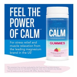 Natural Vitality 60 Gomitas Antiestrés Calm Sabor Frambuesa Limón