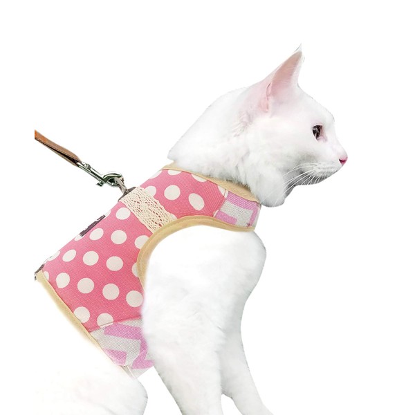 Yizhi Miaow Cat Harness and Leash for Walking Escape Proof,