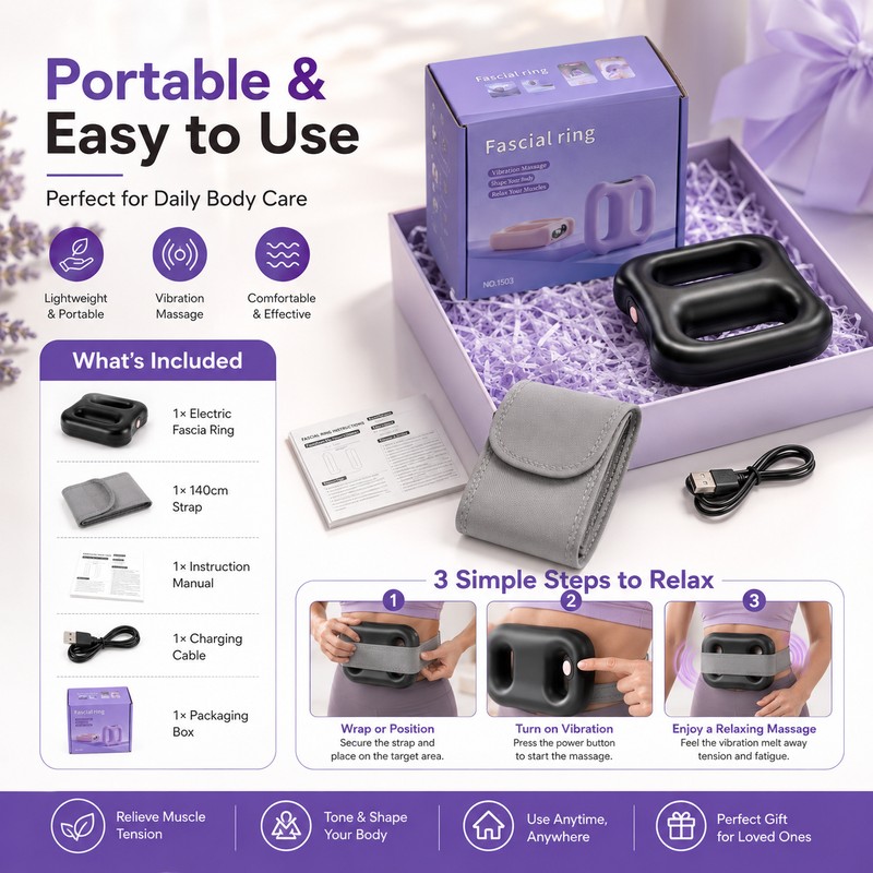 Electric Vibration Body Massager for Women – Full-Body Massage Ring