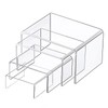 CTDMJ Acrylic Display Risers 4Pcs Clear Acrylic Display Risers 4Sizes