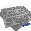 COOZEE Pack of 2 Soft Rubber Linocut Printing Plates, Flat