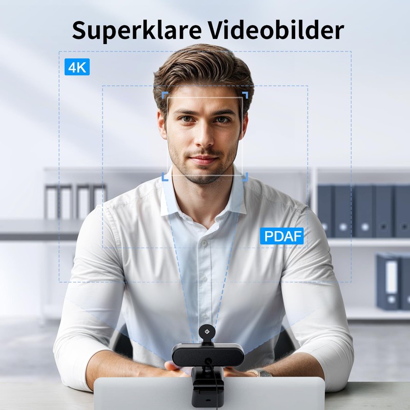 EMEET Nova 4K Webcam 4K Webcam with 2 Noise Cancelling