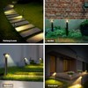 AURAXY LED Solar Powered Motion Sensor Pathway Lights, Battery Powered