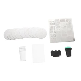 Mikinona 16-Piece Nail Stamping Plates Set Random Designs for DIY Manicure Art Includes Nail Stencils and Templates for Enthusiasts and Professionals
