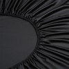 3 Pcs Cooling Queen Fitted Sheet Size Black, 100% Viscose