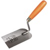 Toolty Margin Trowel, Plastering Trowel, 80mm - Wooden Handle, DIY