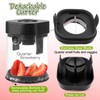 Stainless Steel Fruit & Vegetable Cutter - Detachable Bite Size