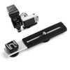 Fotover Horizontal Camera Flash Flashgun Holder Bracket with Hot-Shoe with
