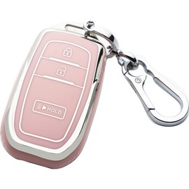 WTSHOPME Key Fob Cover Keychain Fit for Toyota 2022-2025 Prius Corolla Cross Hatchback Tundra Sequoia LE XLE Smart Key