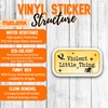 Set 3Pcs Violent Little Thing Sticker Fourth Wing Quote Stickers