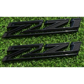 2 Pack 2019-2025 Z71 Emblem Decals Side Badges Compatible with Silverado Z71 Parts 84632695 (Glossy Black)
