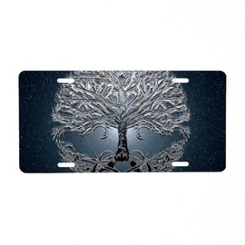 CafePress Tree of Life Nova Aluminum License Plate, Front License Plate, Vanity Tag