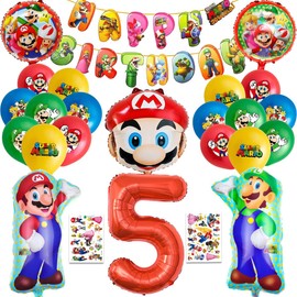 Children's Birthday Party Set, 5 Years Children's Birthday Decoration, Birthday Decorations Set, Children's Birthday Decoration