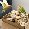 LOPERDEVE Natural Bird Toy Foraging Parrot Shredding Toys Box Conure