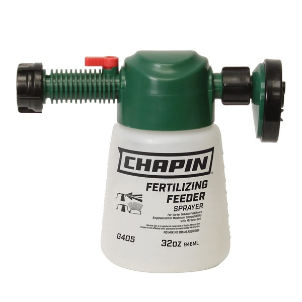 Chapin International G405 Feeder Hose End for Dry and Water Soluble Fertilizers, Green