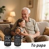 Papa Fathers Day Keychain for Grandpa Birthday Gifts for Men